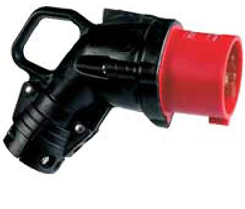 Fiche mobile coudée Hypra 63A - 3P+N+T- 380V~ à 415V~ - caoutchouc - IP44