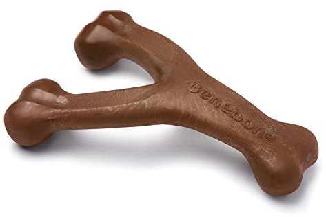 Benebone Wishbone per cani al gusto di arachidi grande – Osso giocattolo per masticate energiche prodotto negli Stati Uniti