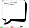 CKB Ltd® Memotafel Cartoon Sprechblase, Magnetisch, Kühlschrank, Mit Whiteboard-Markern, Trocken-Abwischbar, Magnet-Whiteboard, Küche, Memo, Notiz, Großer Tagesplaner, Blanko, Schild, 32 x 32 cm