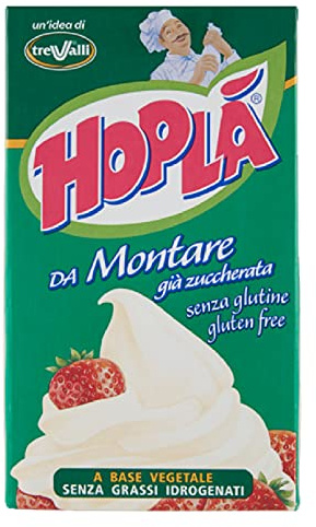 Nata para montar azúcar en la cocina, 1000 ml, para postres, fresas y frutas.