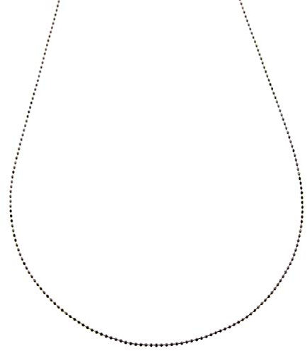 Gioielli Aurum - Halskette aus 925er Silber für Herren, Halskette, Damenkette, Kugelkette mit Diamantschliff, Sterling Silber, Diamant