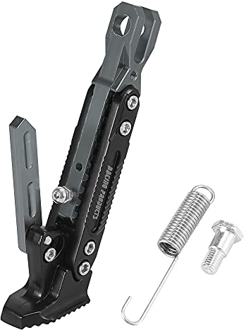 Motoforti Seitenständer mit Feder CNC Aluminiumlegierung Motorradständer Titan Ton