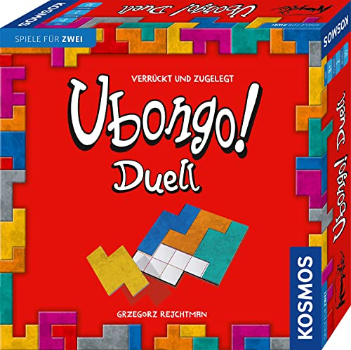 KOSMOS 683184 Ubongo! Duell, Das bekannte Legespiel als Duell, Brettspiel für 2 Personen, ab 8 Jahre, Familienspiel, Gesellschaftsspiel, Geschenk, Mitbringsel für Kinder und Erwachsene