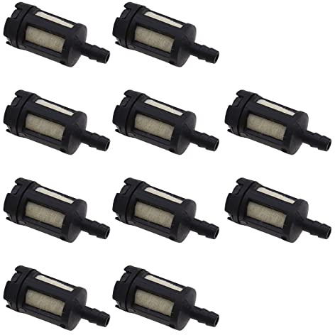 VGOL 10-teiliger Kraftstofffilter für Benzin-Kettensäge Kompatibel mit Homelite 49422 00759003 PS00380 96639 Rasenmäher-Kraftstoffkartusche aus Kunststoff