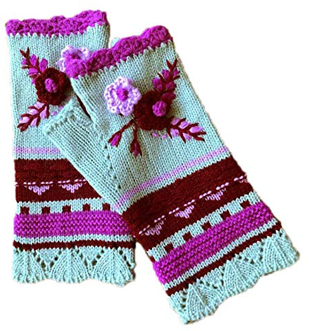 Damen Fingerlose Handschuhe lang Handwärmer Stulpen Handgelenk Handschuhe Mädchen Kawaii Länge Ärmel Fingerlose Handschuhe Warm Halb Handstulpen