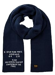 G-Star Herren Effo Schal Text, Blau (sartho blue D22191-B146-6067), PC