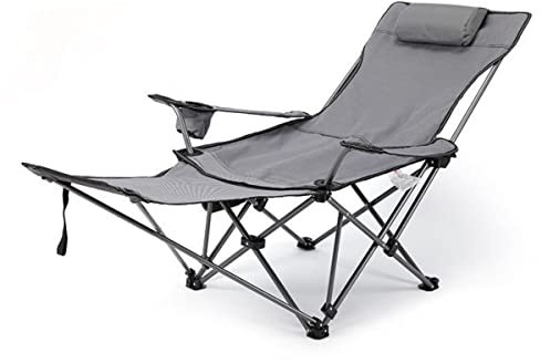 WOMBEL Klappbarer Liegestuhl für den Außenbereich, Nickerchen-Stuhl, Angelstuhl, Strandkorb, Familie, Camping, Outdoor-Liegestuhl, Liegestuhl, selbstfahrender Picknick-Grill-Klappstuhl N Times Lucky