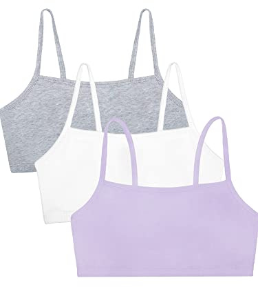 Fruit of the Loom dam 3 Pr spaghetti sportbh sport-bh, Lila viskande/vit/grå ljung, 90