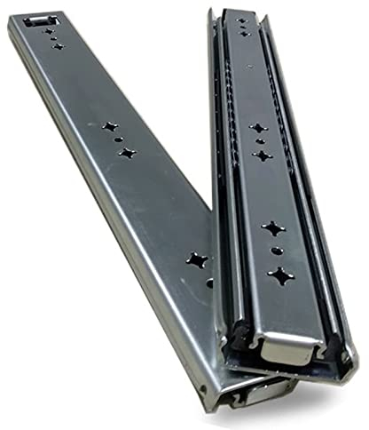V3VOGUE Schwerlast Schubladenführung 400 1200 1400 1500 mm Teleskopschiene, 3-teilige Vollauszug Schubladenschienen, Für Industrie-, Wohnmobil, Tastaturauszug, Schuhschrank Schubladenauszüge