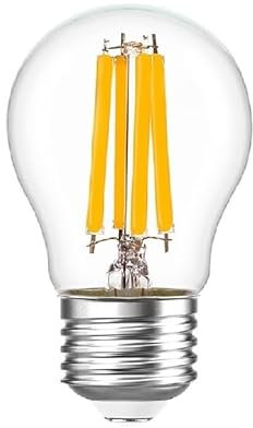 RAWARS JiuRui LED Lampadine 20 pz/Lotto AC220V 6.5 W Edison LED G45 Lampadina A Incandescenza 2700 K Bianco Caldo Illuminazione Notturna Strobo-Free Dimming (Dimensione : G45-6.5W-E27-220V)