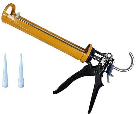 ANZHUO Caulking Gun,10:1 Thrust Ratio,Caulking Tool Gun,Hand Caulking Guns,Silicone Gun,Caulking Gun Tool,No Drip Caulk Gun,Caulk Guns,Used for Glass Installation Projects (one Piece)