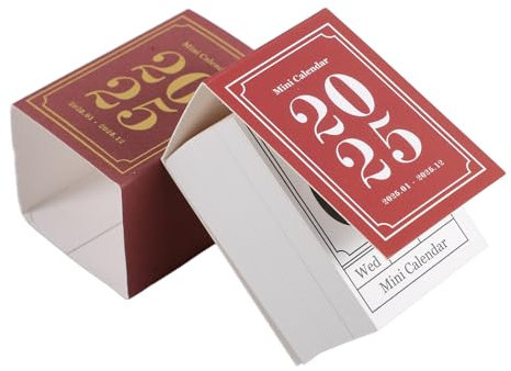 SHINEOFI Retro Tischkalender Handreißbarer Stehkalender Für Home Office Deko Praktische Tägliche Nutzung Für Und Raumgestaltung