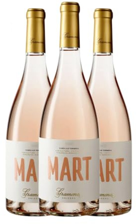 Gramona Mart Xarel·lo Penedès 75 cl Vino rosado (Caja de 3 Botellas de 75 cl)