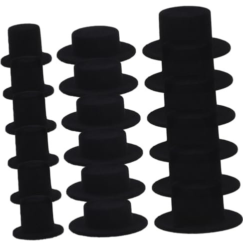 STOBOK 30stücke Miniatur Für Puppen Mini Puppenhüte Mini Schneemannhüte Bastelmaterial Diy Hüte Puppenzubehör Kleiner Dekoration Modischer Minihut Für Halloween Partys Und Aufführungen