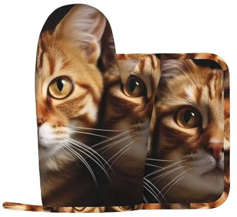 Lot de 2 maniques et maniques en silicone antidérapant et résistant à la chaleur pour la cuisine