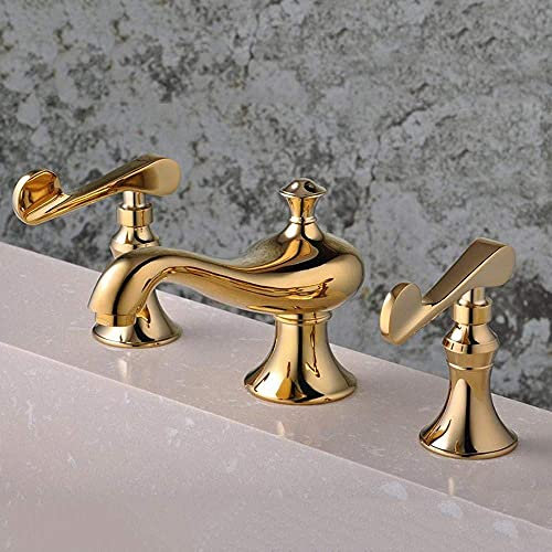 kitchen sink faucet Faucets,Three Holes Gold Faucet Selling Creative The New Bathroom Bathtub Water-Tap Cold Heat Plumbing Hardware Tap drinking water faucet