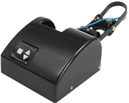 DOJOEUU Treuil d'ancre électrique, treuil d'ancre électrique pour Bateau Marin 12 V avec Corde d'ancrage de 100 Pieds et télécommande, kit de treuil d'ancre de Bateau électrique de 35 LB