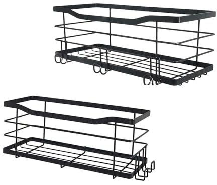 SXIZEGUOA Non-perforated kitchen, toilet shelf, bathroom wall mounted shelf, toilet, washstand, double price