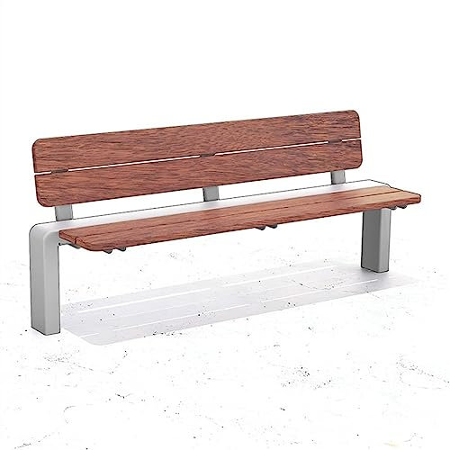 NexaGeniX gartenbank Edelstahl-Außenbänke, Lange Freizeitstühle ohne Armlehnen for Gärten, Innenhöfe und Terrassen Bank Outdoor(Groß)