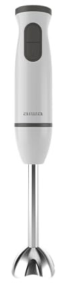 Aiwa Kenkiri 800PLUS ABL‑800 PLUS Batidora de Mano 600 W, 2 Velocidades + Turbo, 4 Accesorios (500 ml Vaso Medidor con Tapa, Picadora 500 ml, Varilla Batidora, Varilla Acero), Anti‑salpicaduras, BPA‑F