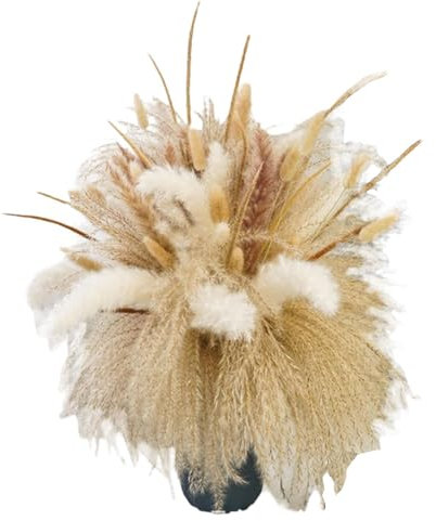 Natürliches Getrocknetes Pampas Gras - Boho -Pampas -Grasdekor, Getrocknete Pampas -Grasstrauß | Vielseitiger Reed -Grasstrauß, Getrocknetes Blumenhäuser Für Tischdekoration, Rustikale Bauernhausparty