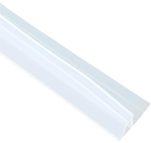 Joint De Porte De Douche Bande d'étanchéité for portes coulissantes transparentes, 6m, facile à installer, largeur 6mm, accessoires for portes en verre de salle de bains, forme F for salle de bain Pou