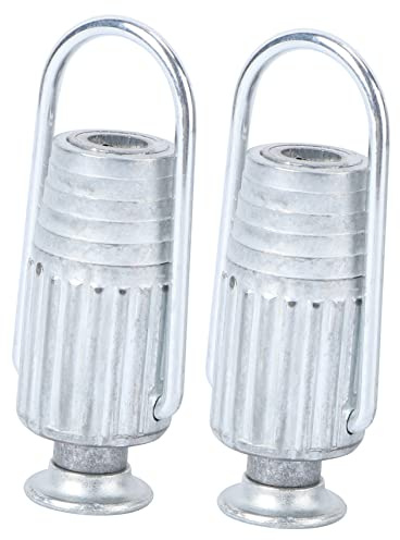 Zerodeko 2pcs Aluminum Clothesline Tightener Metal Laundry Gadgets with Spring Ball Bearing for Fixed Pulley Systems Household Clothesline Tensioner Wire