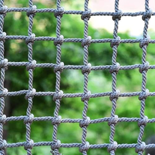 Red de escalada para niños para patio trasero, cuerda de carga resistente, columpio de escalera de 1 m x 5 m, equipo de obstáculos, red de seguridad para barandilla de balcón, diversión al aire libre