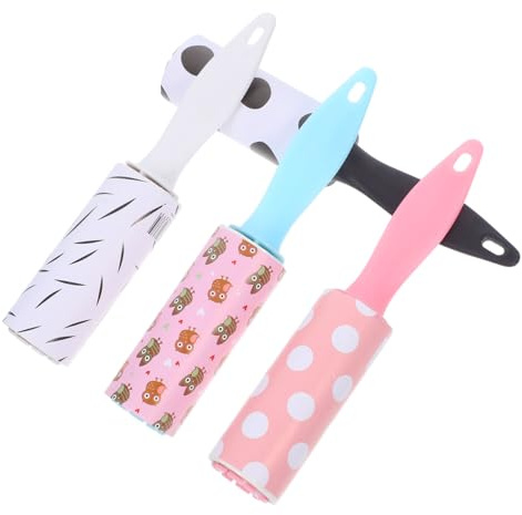 FRCOLOR 12pezzi Rullo Adesivo Peli Portatile Rullo Levapelucchi Riutilizzabile per Vestiti Mobili Tappeti Sedili Auto Peli Animali Spazzola Pulizia Tessuti
