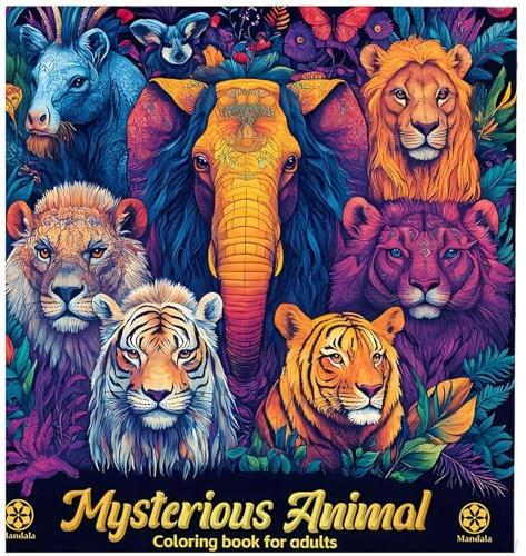 Adult Colouring Books, Animal Colouring Books for Adults, Arts and Crafts for Adults Women Men Relaxation, Anxiety Relief (30 Pages)