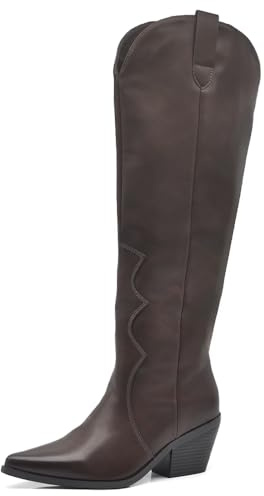 IF Fashion Stivali Cowboy Western Texani Scarpe da Donna A Punta Camperos LY80-12