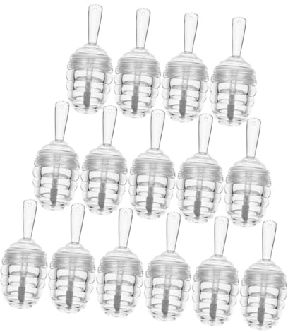 Tube de Gloss à Lèvres Vide de Pots Miel, Lot de 15 | Plastique, Réutilisable et Rechargeable, Format Portable pour Échantillon Commercial et Usage Quotidien