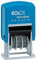 Herlitz COLOP Mini-Dater S160/L mit Text Bezahlt und Datum in Deutsch, Abdruck blau/rot, im Blister