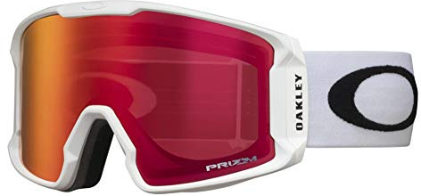 Oakley Line untergraben Skibrille Unisex, uni, Line Miner, Weiß (Prizm Torch Iridium)