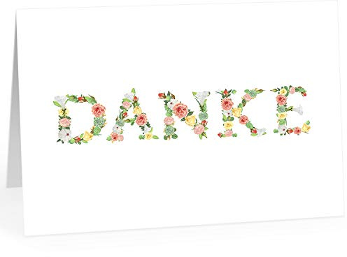 XXL Dankeskarte (A4) | Danke aus Blumen | mit Umschlag | edle und hochwertige Klappkarte | Als Dankeschön | Große Karte um Danke zu sagen | Maxi Danksagung | Karte | Überformat