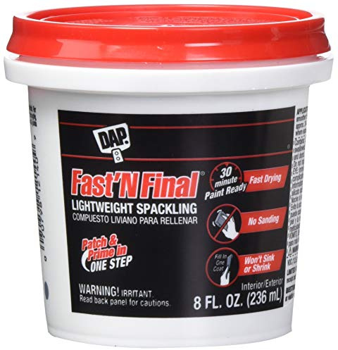12-Pack of 1/2 Pt DAP 12140 Fast 'N Final Lightweight Spackling