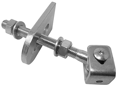 SO-TOOLS® Cerniera per cancello M16 U lunga con linguetta di saldatura, zincata, nastro di costruzione regolabile