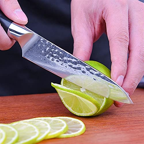 Coltelli da cucina professionale 5pcs Set VG10 Damasco Coltello d'acciaio Coltello in acciaio inox Clipartini in acciaio inox SANTOKU UTILITY PARING COLTELLO G10 G10 GUALE COLTELLO CHEF