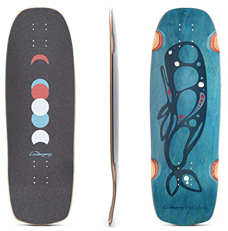 Loaded Boards Ballona Mini Cruiser Longboard Skateboard Deck (Moby Graphic)