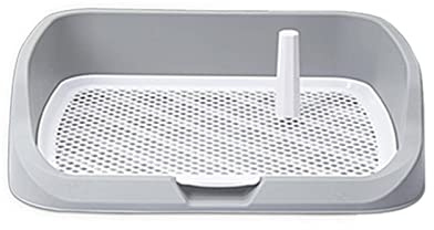 MBETA Toilette pour Chien Extra Large Anti éclaboussures d'urine avec Colonne Peut être rincé Maison Plaque Type Chien urinoir Pot
