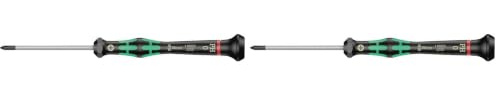 Wera 05118022001 2050 PH Elektronik-Kreuzschlitzschraubendreher, PH 0 x 60 mm, Ø 3.0 (Packung mit 2)