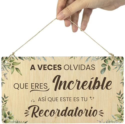 CONTRAXT Laminas Decorativas de Pared con Frases Bonitas. Ideas Regalos Originales para Mujer Amigas Hombre cumpleaños Madre Padre Novia Aniversario Pareja Mama Hermana (Eres increible)