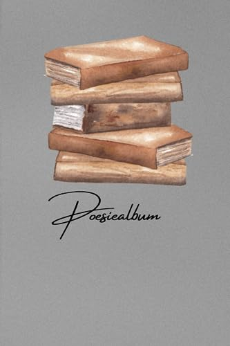Poesiealbum in einem Bücher-Design, viel Platz für Gedichte, Lebensweisheiten und Sprüche: Eine wunderschöne Erinnerung