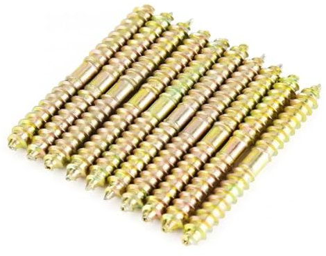Tornillos Tornillos autorroscantes Tornillo de ace Juego de 10 tornillos de espiga de madera de hierro galvanizado de 6 x 60 mm, herrajes for muebles, conector for carpintería, tornillo autorroscante
