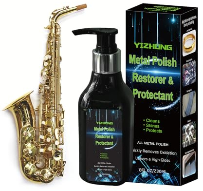 Musical Instrument Polishing Cleaning, Rust Removal, Restoration & Oxidation Protection Kit Various Instruments, Suitable for Brass, Silvering,Chrome-Plated Metal, Stainless Steel Surfaces