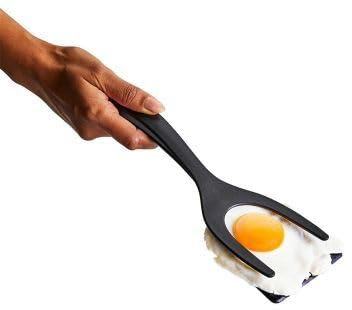 Lakeland Egg Flipper Nylon Egg-Flipping Tongs Fork-Like end Slides Either Side of the Yolk Dishwasher Safe
