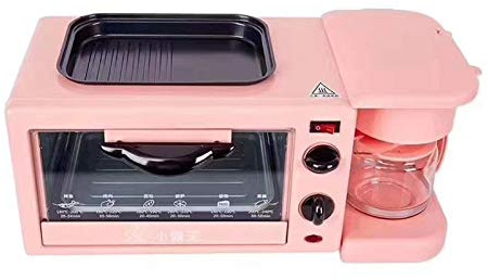 DECAKE Multifunction Breakfast Machine - 3 in 1 Maker Station with Mini Toaster Electric Oven, Frying Pan, and Egg Sandwich – Start Your Mornings Style!