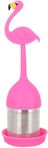 DIYEAH Infuseur À Thé En Silicone Avec Passoire En Acier Inoxydable Pour Feuilles De Thé En Vrac Filtre RéUtilisable À Maille Fine Accessoire Pratique Pour Maison Et Restaurant Taille 6.1 X 1.6 Pou