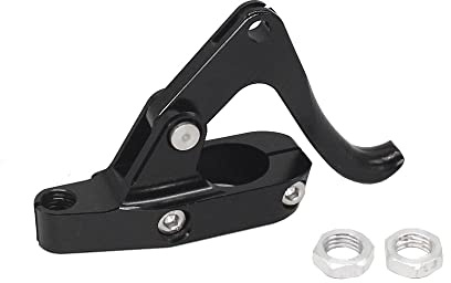 Fesjoy Ergonomischer Finger-Gashebel, Komfortabler Gashebel für Jet-Ski, Motorboote, Wasserfahrzeuge aus Aluminiumlegierung für Alle 1-Zoll- und 7/8-Zoll-Lenker (Schwarz)