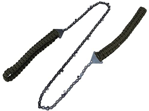 Xiuganpo Pocket Chainsaw Efficient Portable 24 Hand Rope Chain Saw for Wood Cutting, Camping Survival